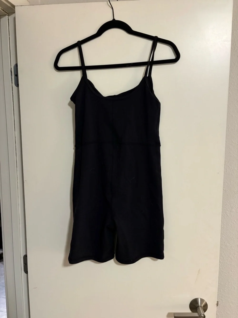 Wilfred Black Workout Slim-Fit Romper Bodysuit